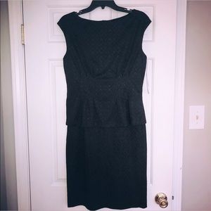 NWT Black Peplum Dress